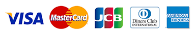 JCB/Visa/MasterCard/AMEX/Diners