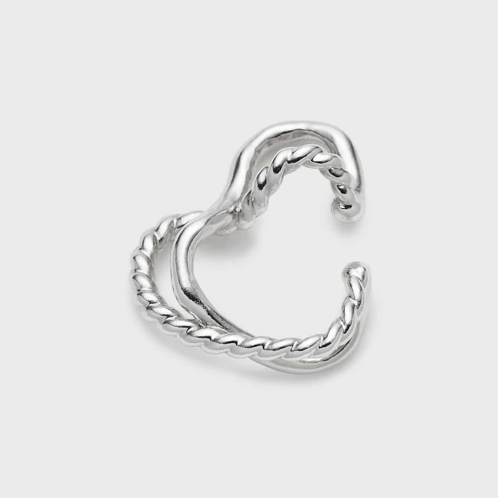 【2Way Item】シルバーチャームイヤーカフ(片耳用)