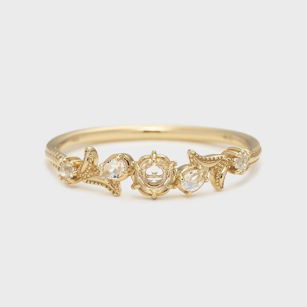 【Pocket Ring】K10クォーツリング