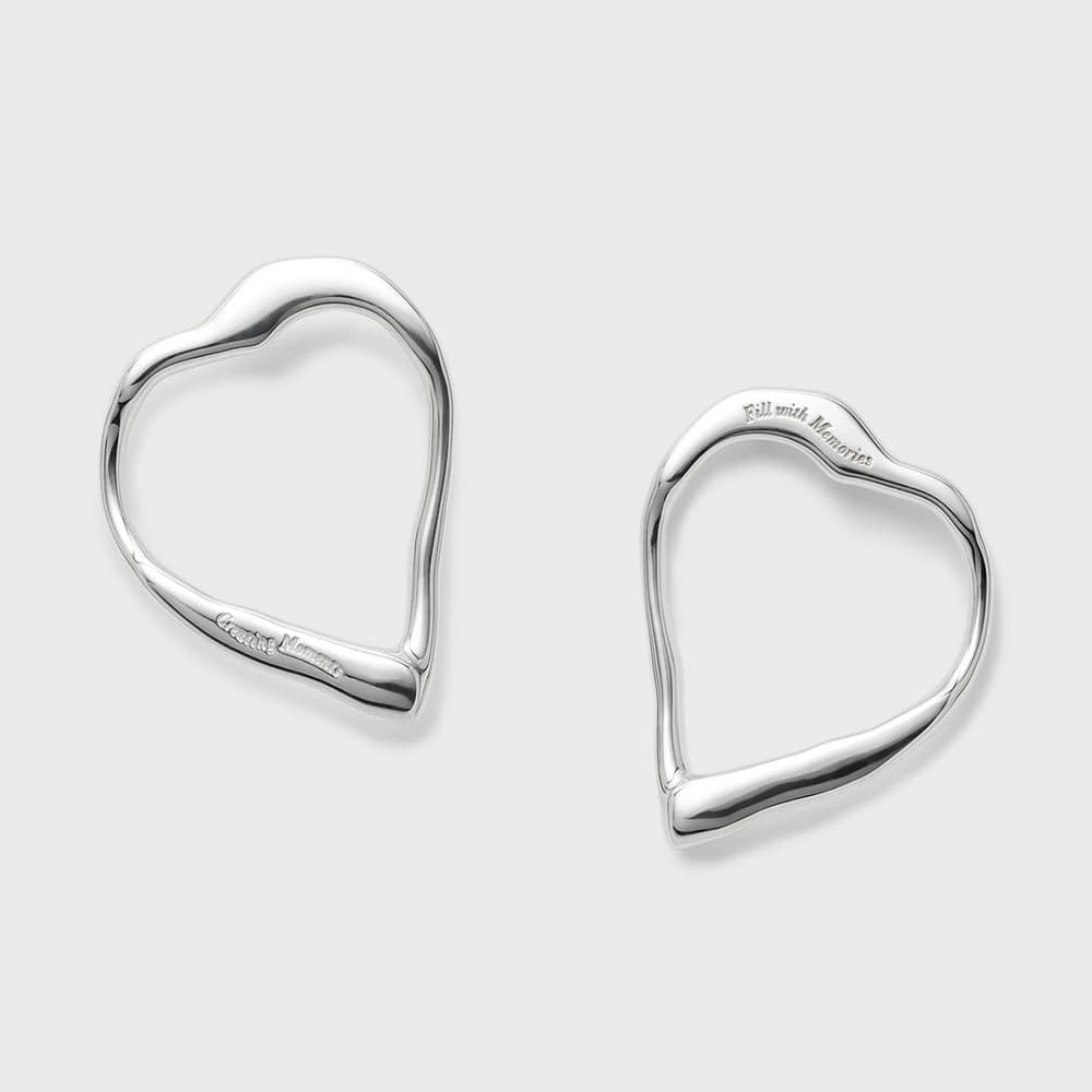 【SAORIさんご着用】シルバーハートピアス