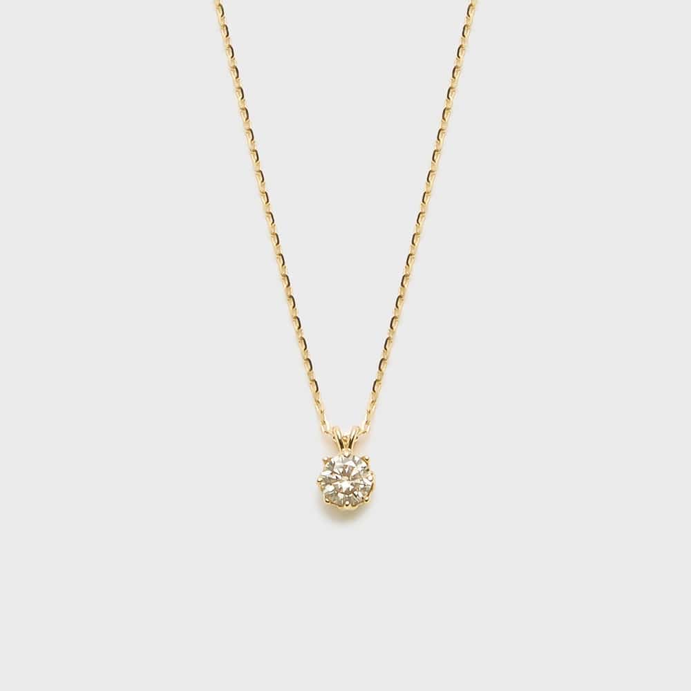 K10ダイヤモンドネックレス（0.15ct）