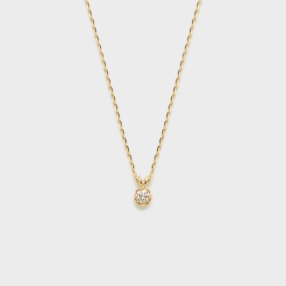 K18ダイヤモンドネックレス（0.05ct）