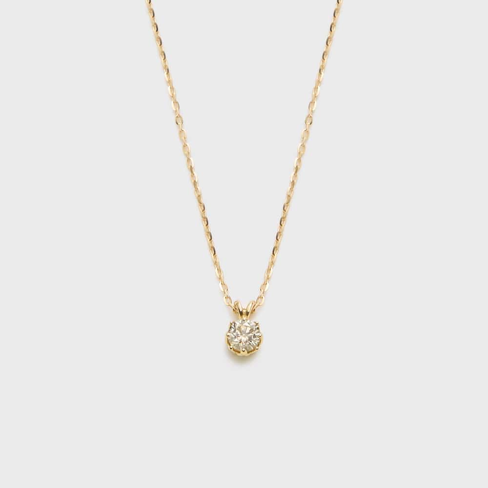 K18ダイヤモンドネックレス（0.1ct）