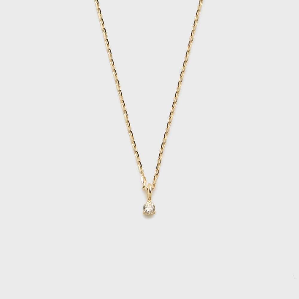 K10ダイヤモンドネックレス（0.02ct）