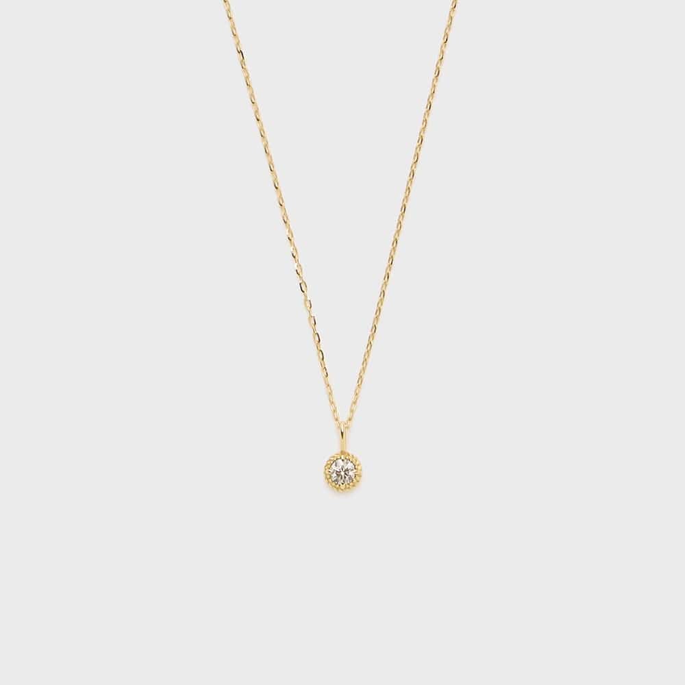 K18ダイヤモンドネックレス（0.05ct）