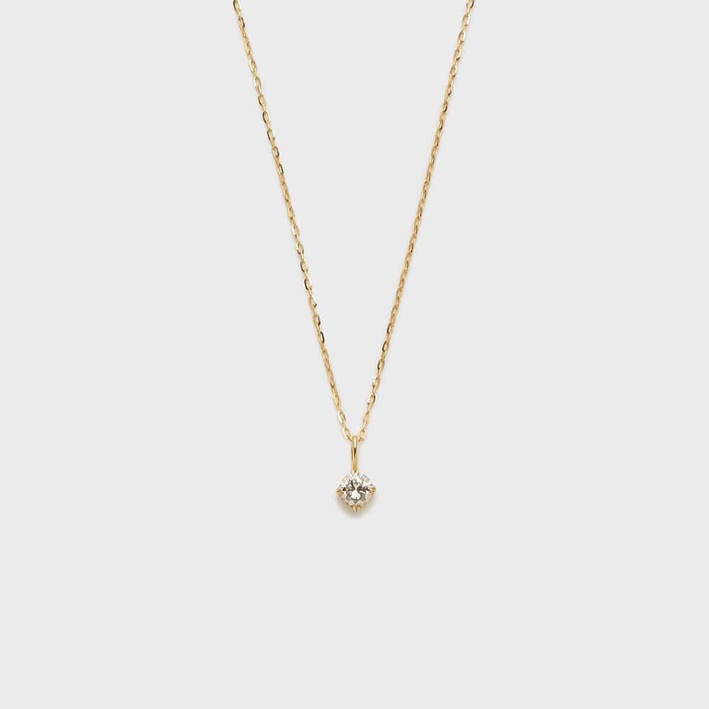 K18ダイヤモンドネックレス（0.1ct）