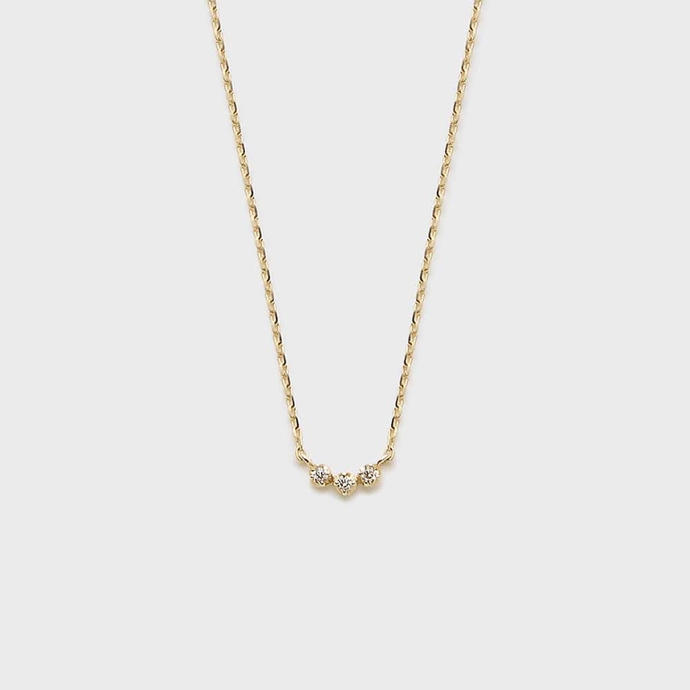 K10ダイヤモンドネックレス（0.01ct）