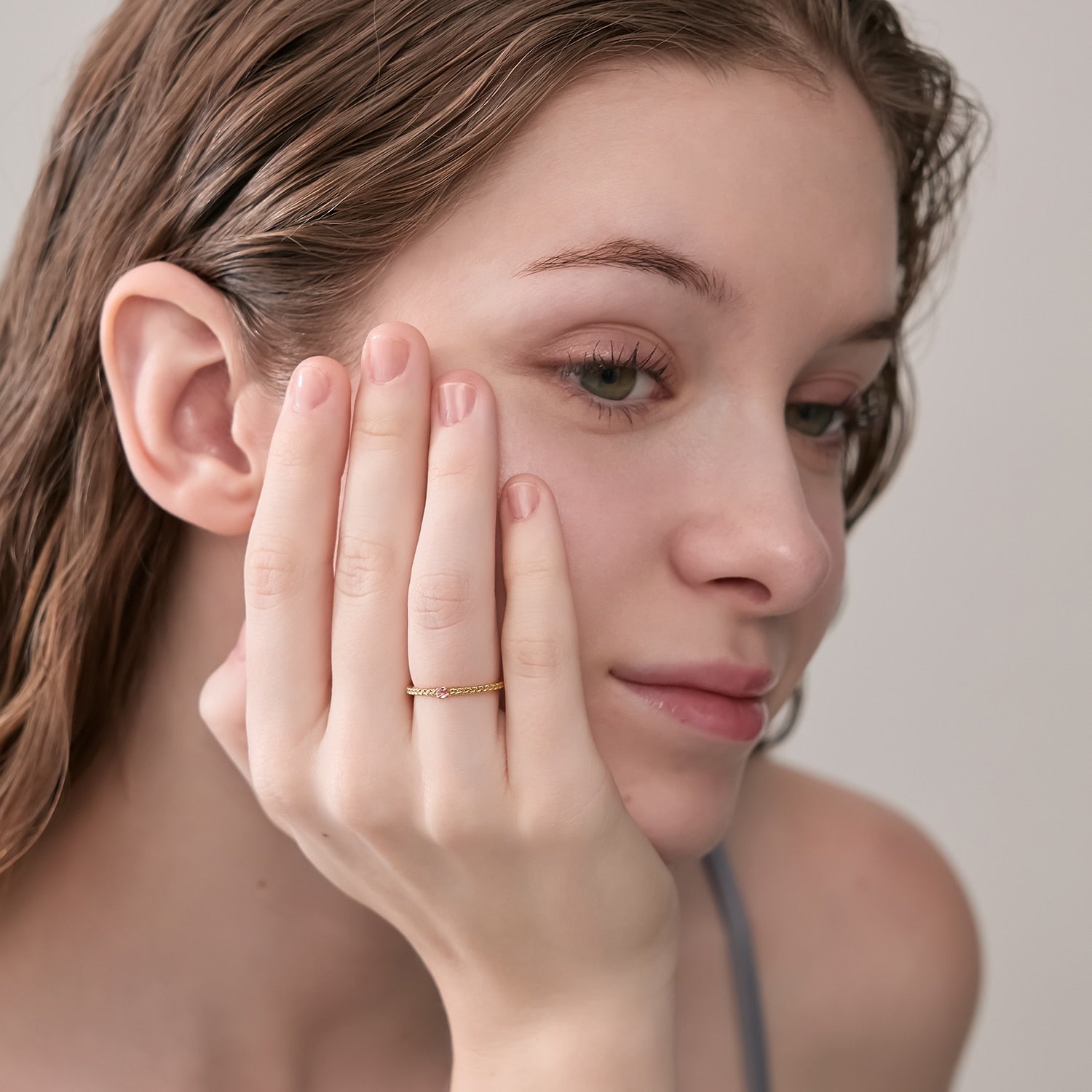 ゴールドトルマリンリング