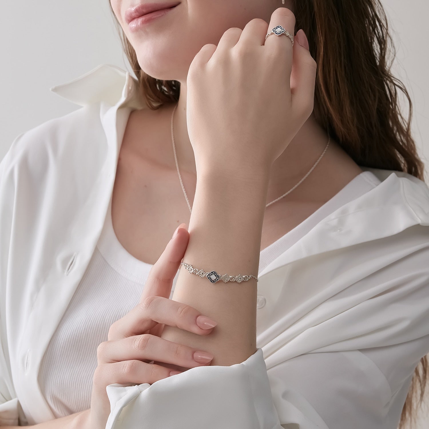 【展開店舗限定】シルバーシェルブレスレット