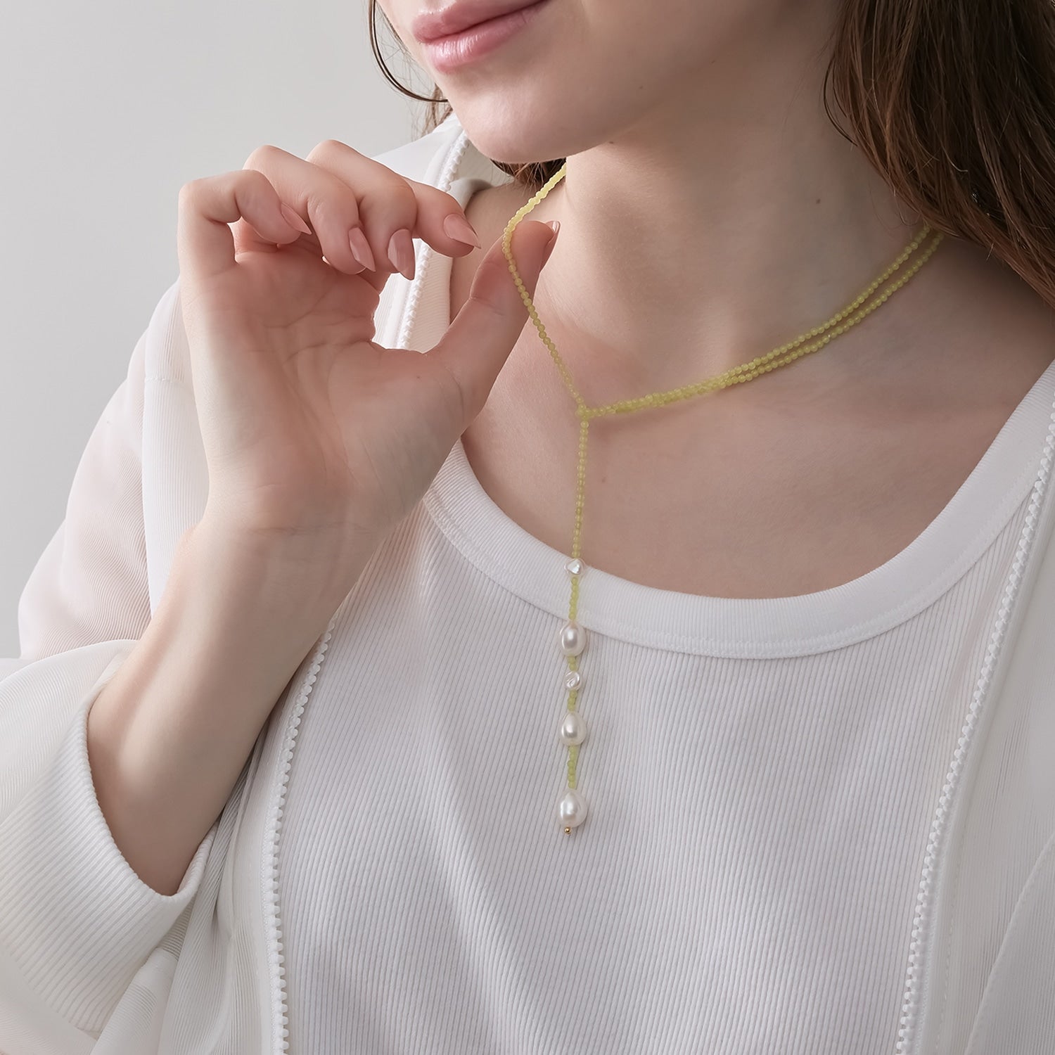 【展開店舗限定】ゴールドマルチストーンネックレス