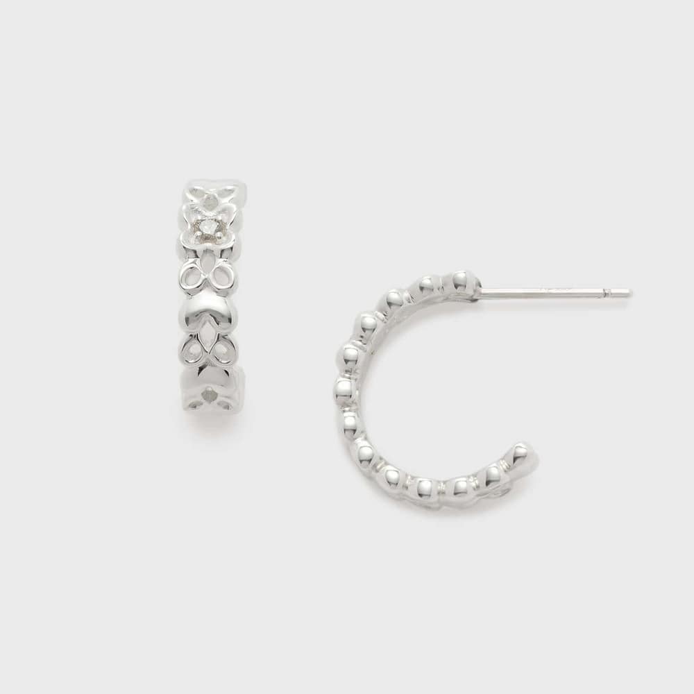 シルバーダイヤモンドピアス