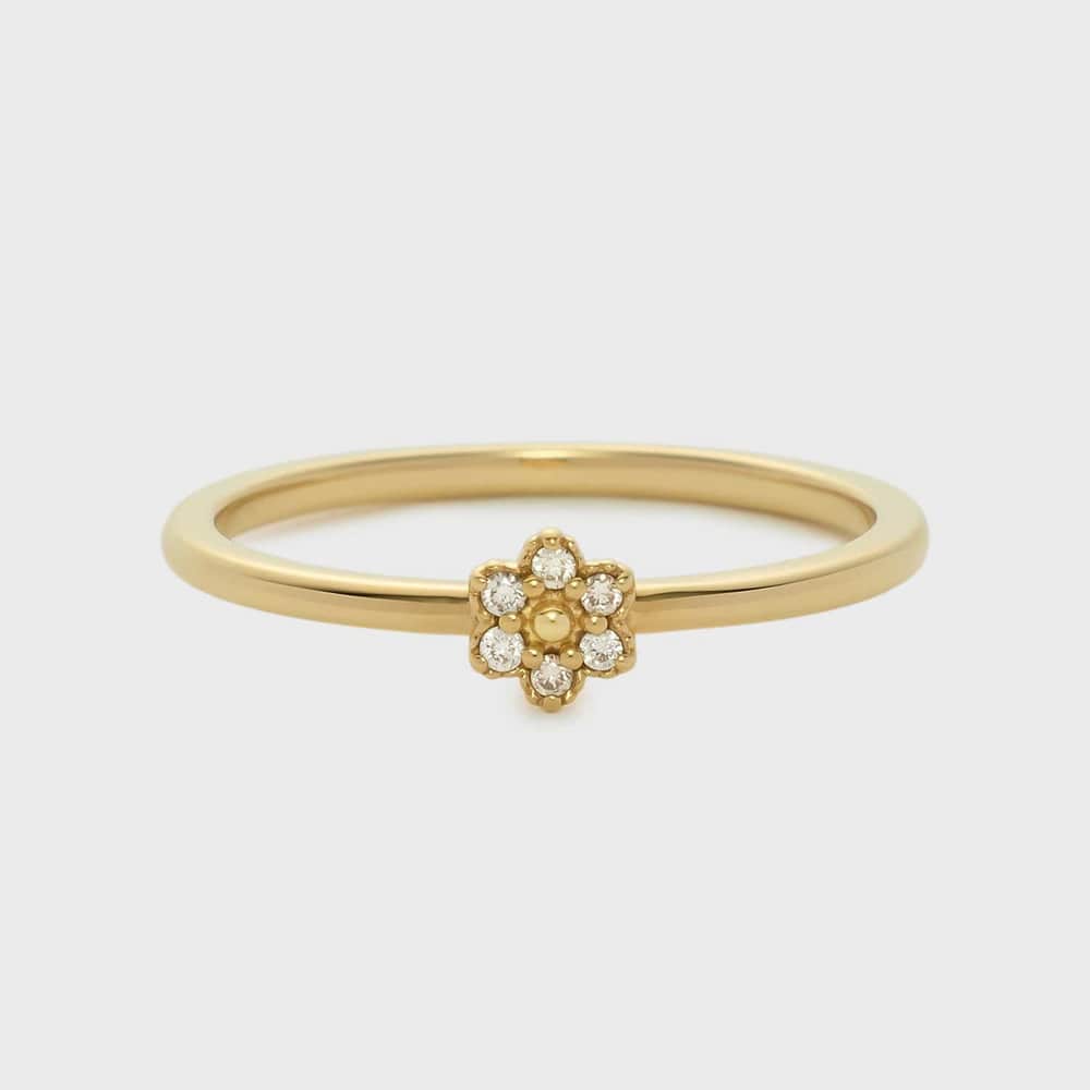 ゴールドダイヤモンドリング（0.03ct）