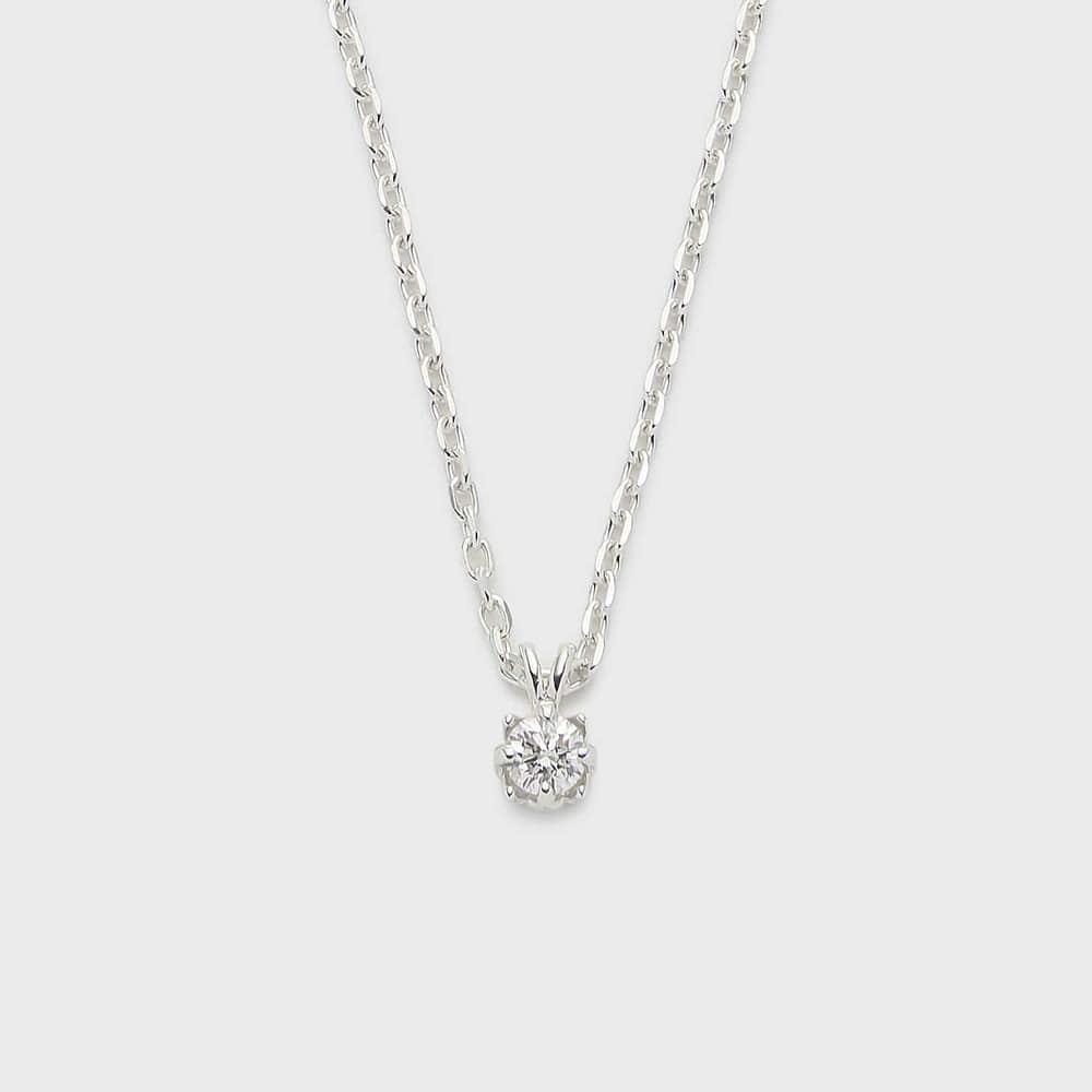 シルバーダイヤモンドネックレス（0.05ct）