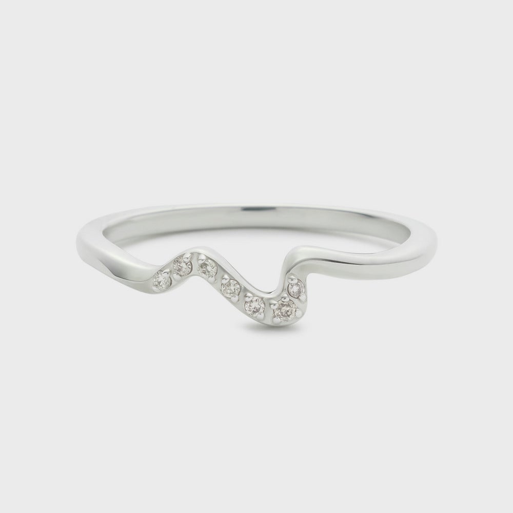 【Pocket Ring】シルバーダイヤモンドリング（0.03ct）